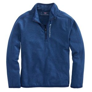 Vineyard Vines blue long sleeved 1/4 zip pullover